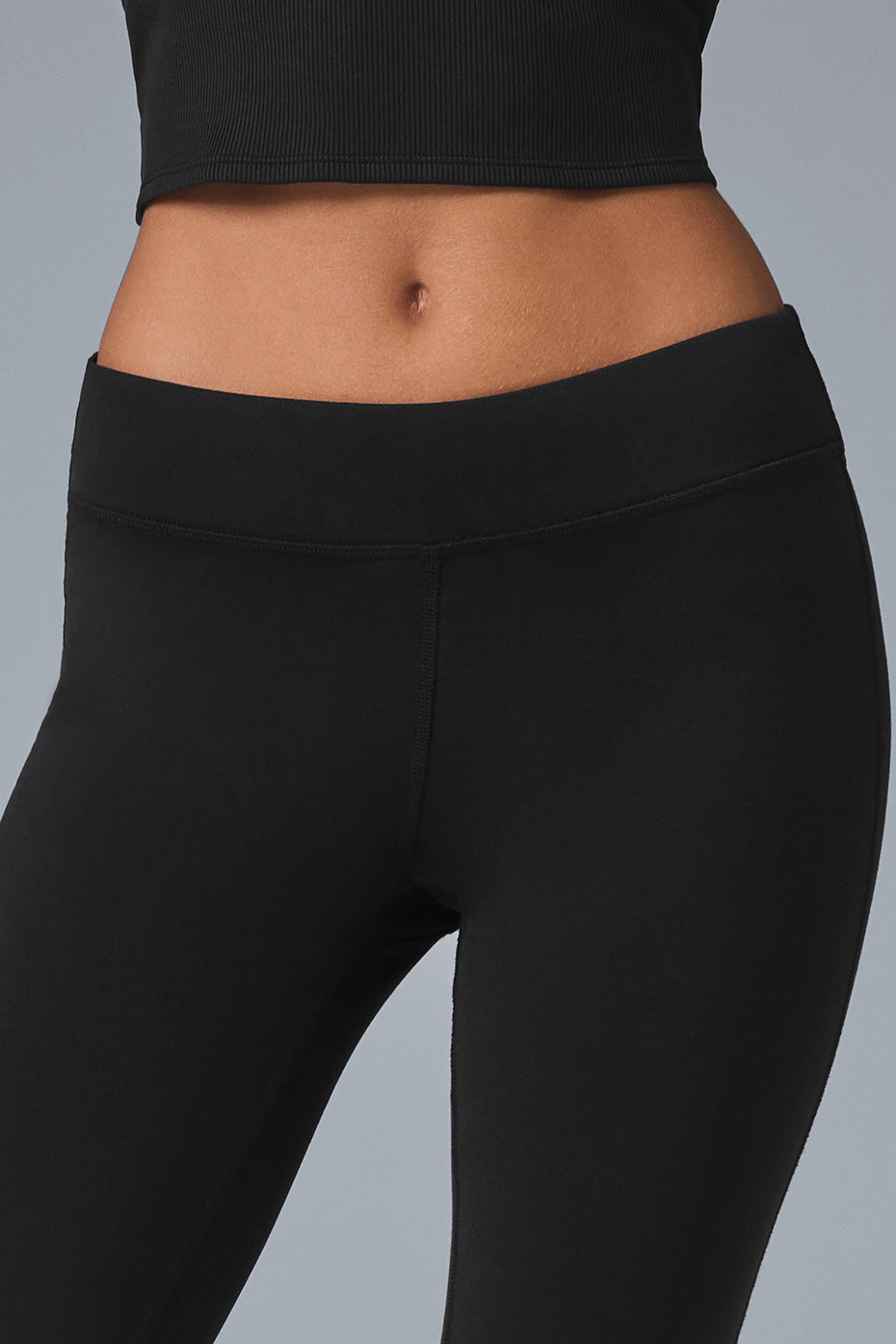 Legging bootcut taille basse Airbrush - NOIR