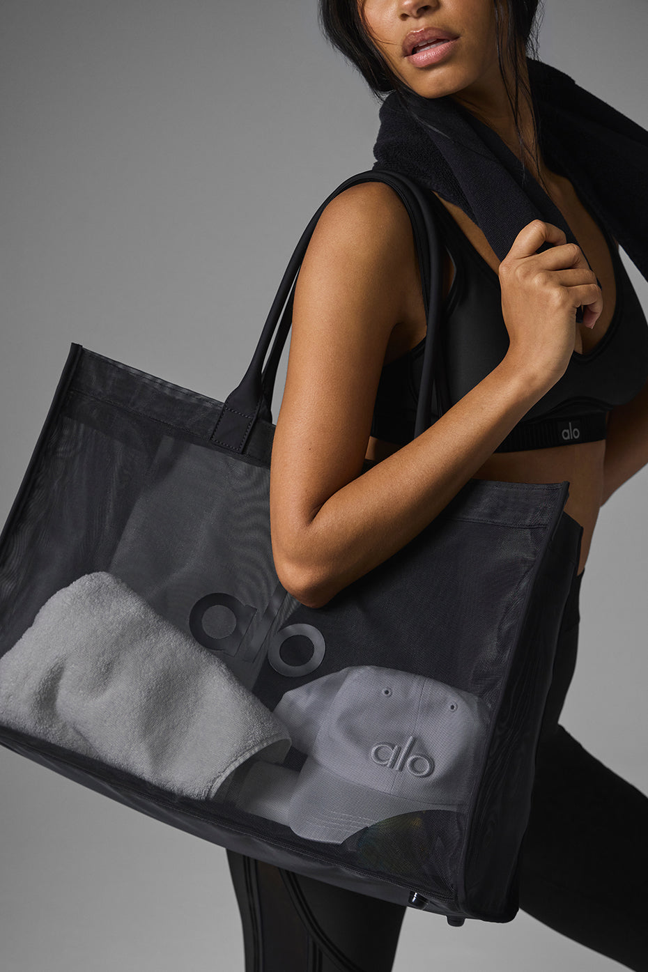 Sac fourre-tout transparent - Noir
