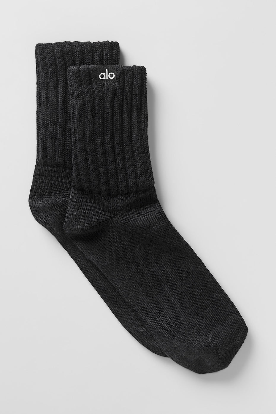 Chaussettes froissées mi-mollet unisexe