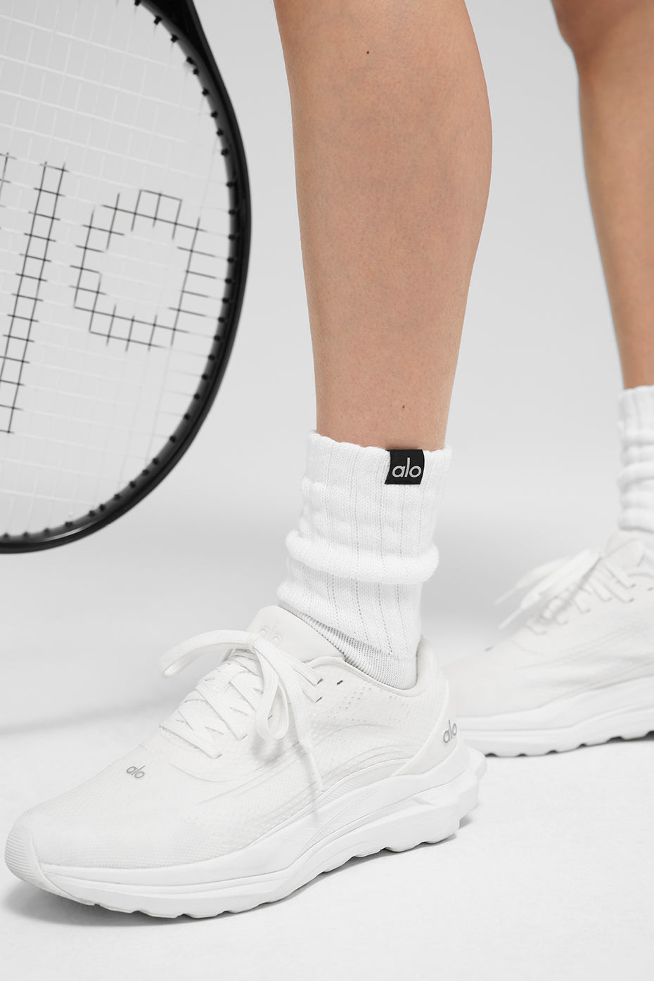 Chaussettes froissées mi-mollet unisexe