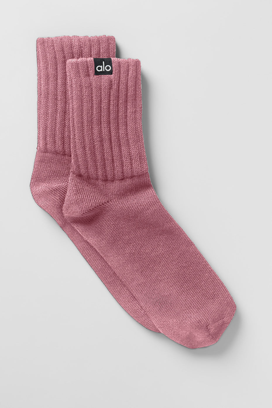 Chaussettes froissées mi-mollet unisexe