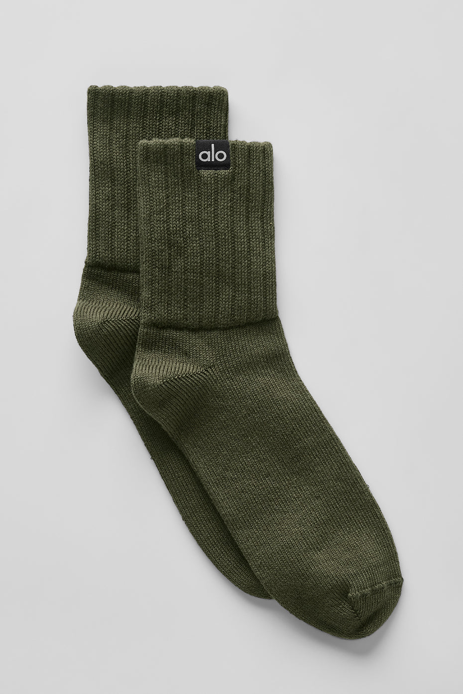 Chaussettes froissées mi-mollet unisexe