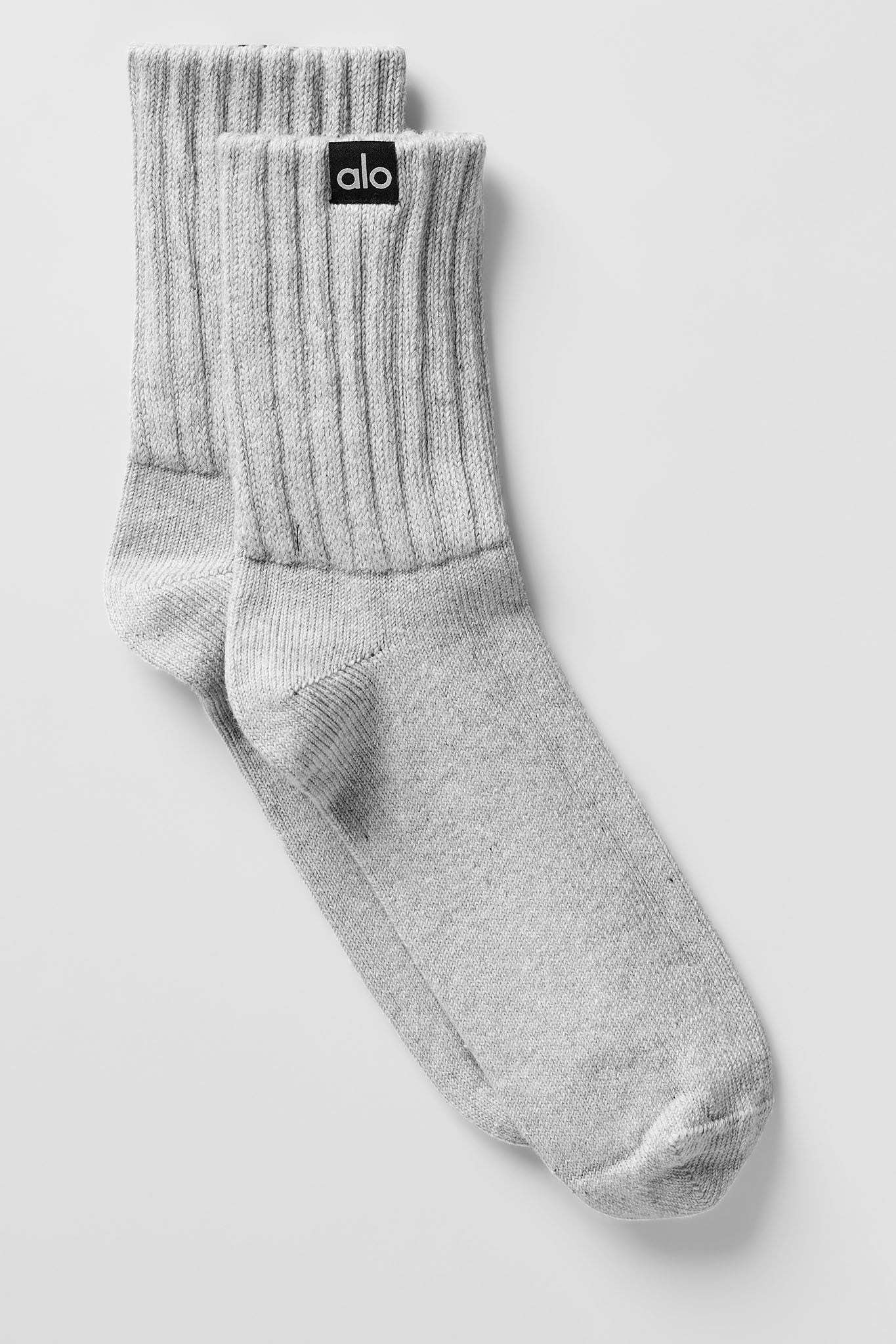 Chaussettes froissées mi-mollet unisexe