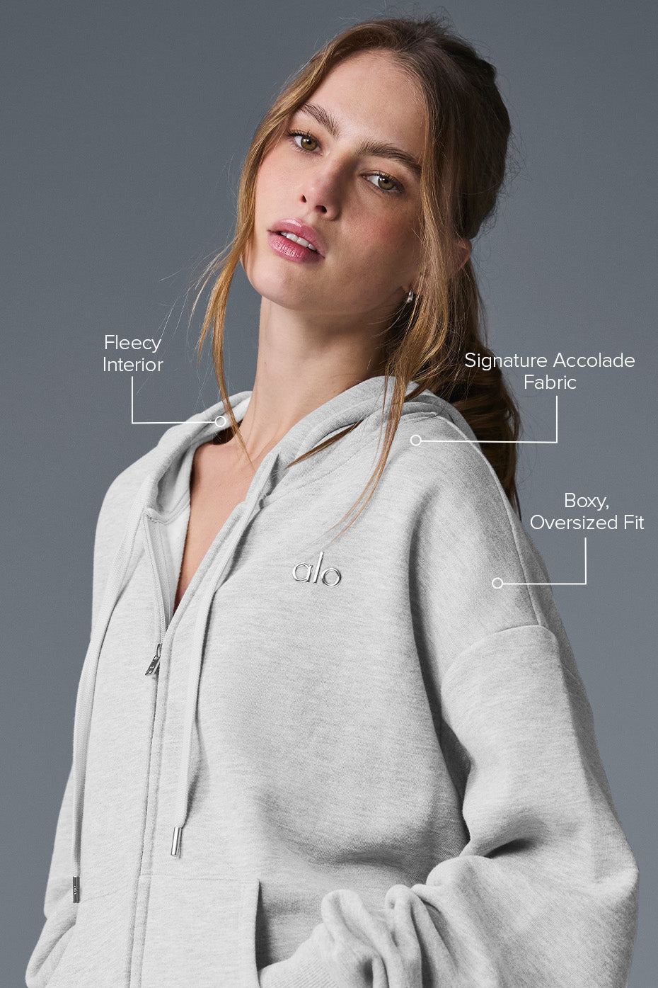 veste à capuche entièrement zippé Accolade