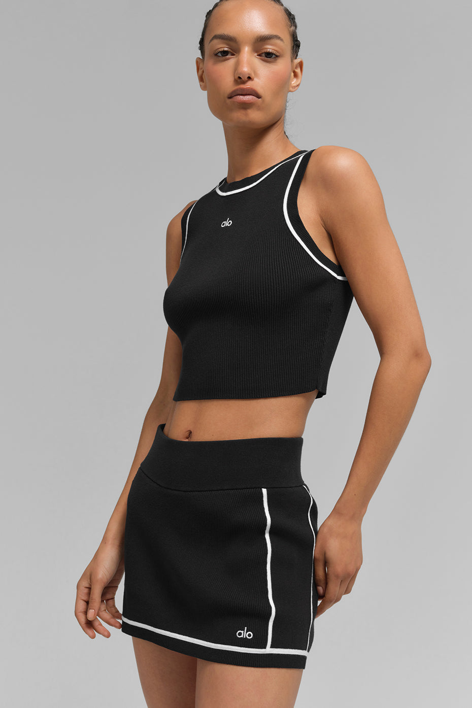 Débardeur côtelé en tricot Highline Cropped Tank