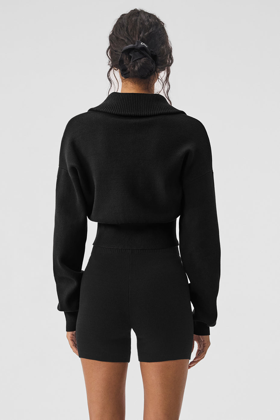 Veste courte en tricot Scholar à fermeture éclair intégrale
