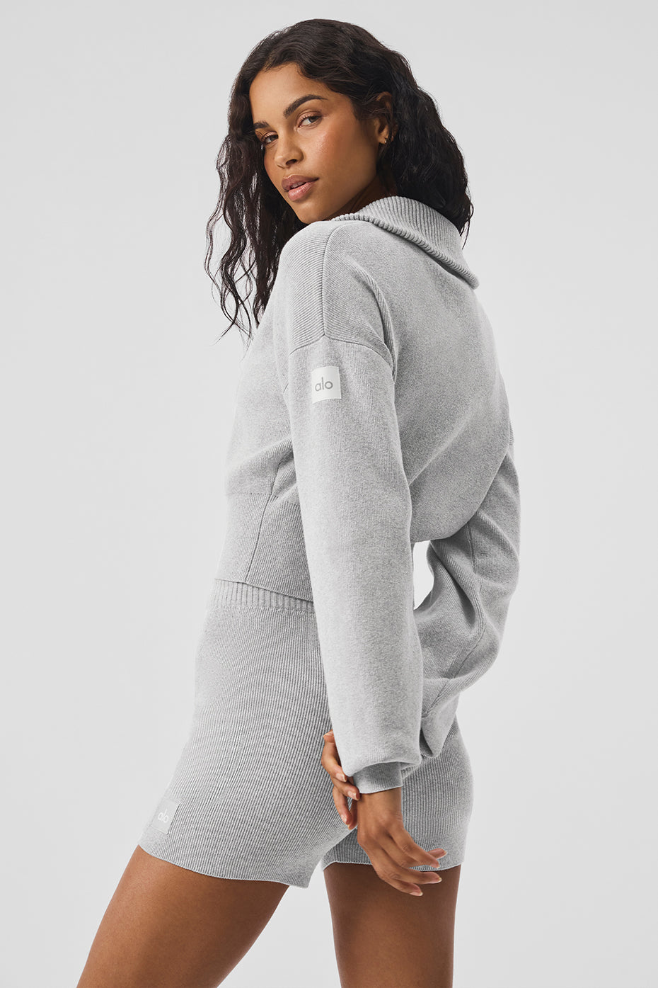 Veste courte en tricot Scholar à fermeture éclair intégrale
