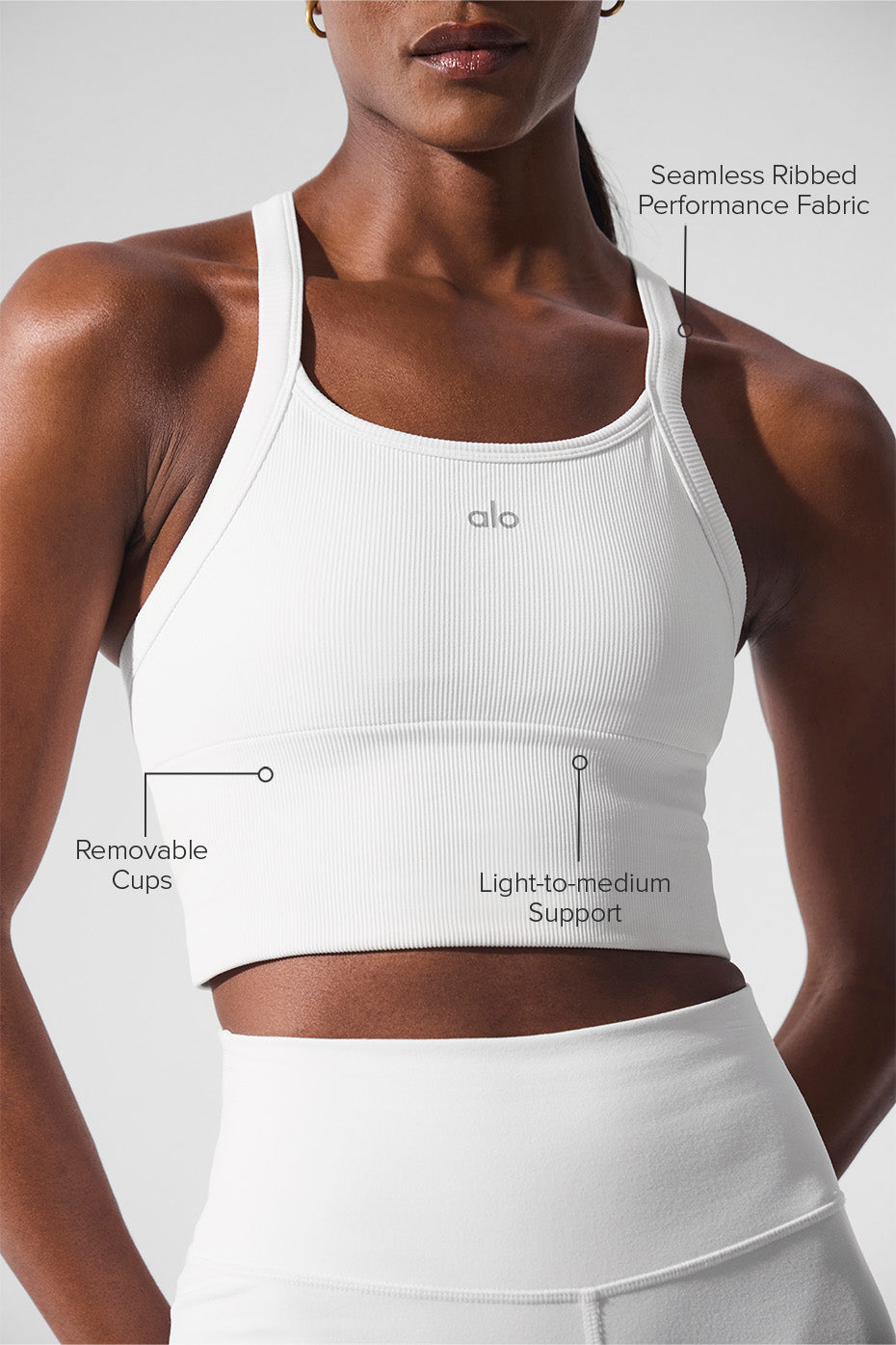 Débardeur soutien-gorge côtelé sans coutures préféré
