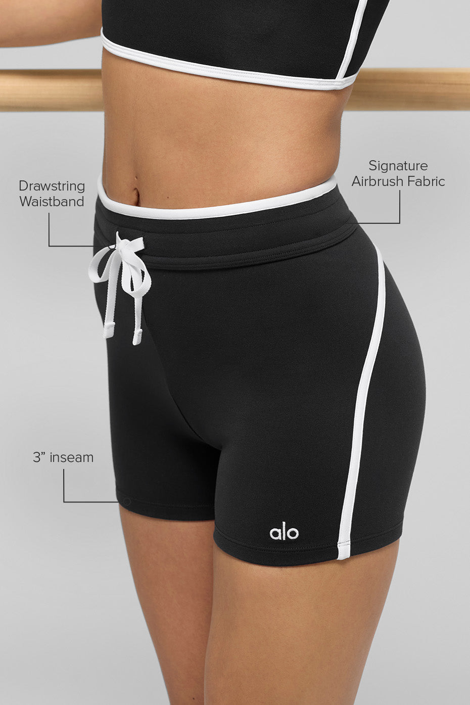 Short Taille Haute Airbrush Race Pace 10,2 cm