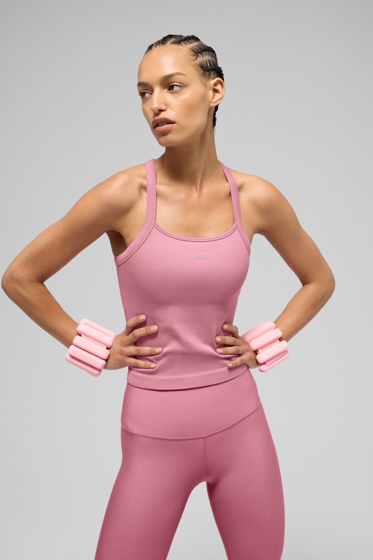 Débardeur soutien-gorge côtelé sans coutures