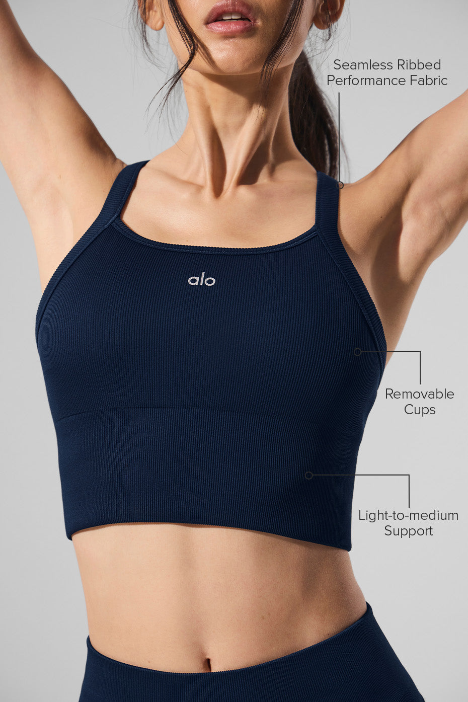 Débardeur soutien-gorge côtelé sans coutures préféré